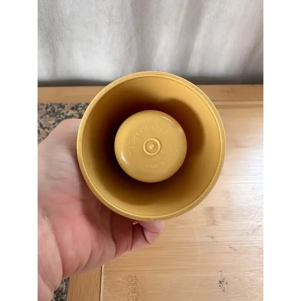 TUPPERWARE Vintage Oil and Vinegar Cruet Harvest Gold